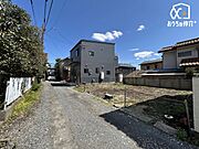北側接道を含めた現地の様子