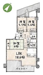 間取図画像 3LDK