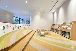 キッズコーナーには絵本も用意されています