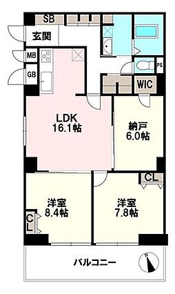 リビングを中心...