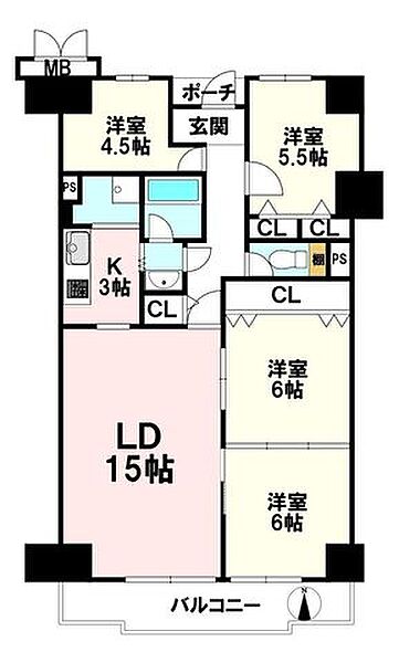 間取りを拡大表示