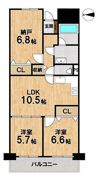 間取りを拡大表示