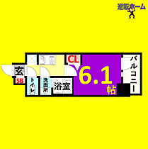 プレサンス名古屋菊井セルカ  ｜ 愛知県名古屋市西区菊井1丁目（賃貸マンション1K・5階・21.46㎡） その2