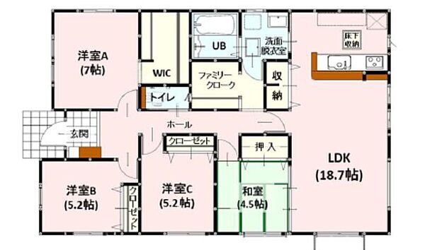 間取りを拡大表示
