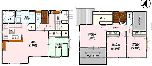 間取りを拡大表示