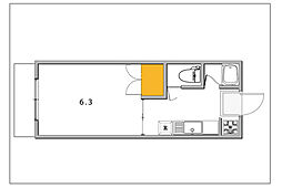 マンションサクセス 1Kの間取図画像