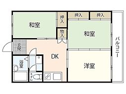 ビューラーサンライズ 3DKの間取図画像