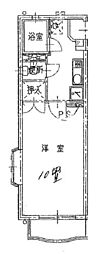 リーセント大和町 1Kの間取図画像
