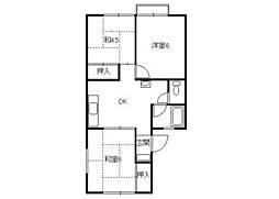 ハイタウンライム 3DKの間取図画像