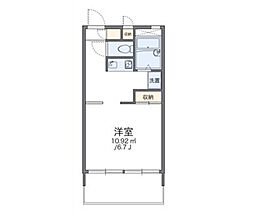 レオパレスグランドゥール1 1Kの間取図画像