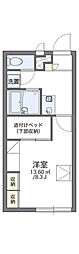 レオパレスグローリー2 1Kの間取図画像