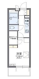レオパレスダイチA 1Kの間取図画像