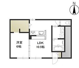 Gratia 1LDKの間取図画像
