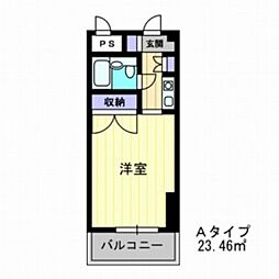 アルファ大供 1Kの間取図画像