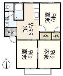 エスポアールA 3DKの間取図画像