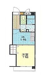 グローバルハウス99 1DKの間取図画像