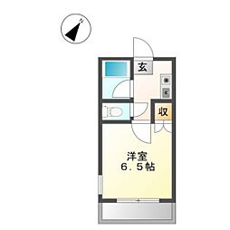 グリーンレジデンス 1Kの間取図画像
