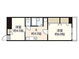 センチュリーふなばし 2Kの間取図画像
