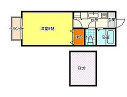 K&T98 1Kの間取図画像