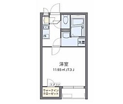 クレイノ沖 1Kの間取図画像