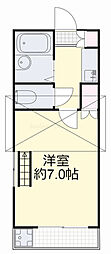 レセンテ614 1Kの間取図画像