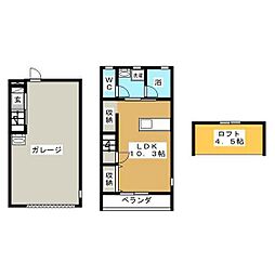 HOSYU1 ワンルームの間取図画像