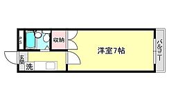 ジェントリィ下中野 1Kの間取図画像