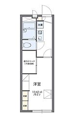 レオパレス津島マンション第3 1Kの間取図画像