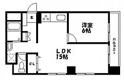アンシャンテダイシン 1LDKの間取図画像