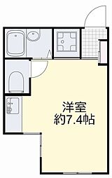 ルシエル番町 ワンルームの間取図画像