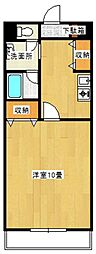 アンタレス豊成 1Kの間取図画像