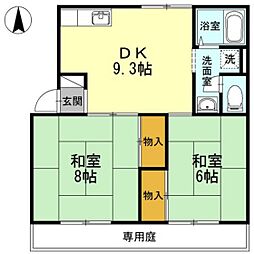 ニューエレガンス 2DKの間取図画像