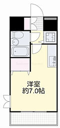 ダイアパレス弓之町 ワンルームの間取図画像