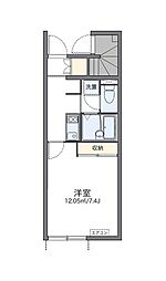 レオネクストジョリーメゾン 1Kの間取図画像