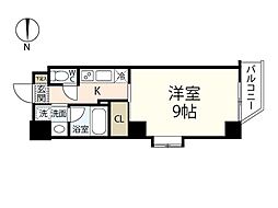 Casaオランダ通り 1Kの間取図画像