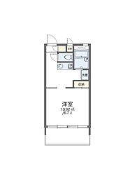 レオパレスグランドゥール3 1Kの間取図画像