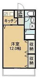 ピュアレジデンスA&A 1Kの間取図画像