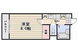 ミラドール今2号館 1Kの間取図画像
