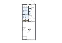 レオパレスミッドフォート 1Kの間取図画像