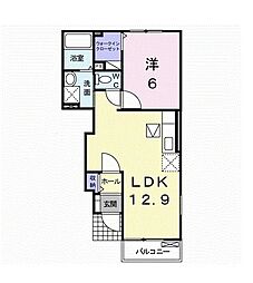 フォレスタ 1LDKの間取図画像