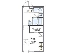 レオパレスナンキハイム1 1Kの間取図画像