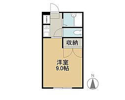 パル1 1Kの間取図画像