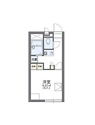 レオパレスサンシャイン土田 1Kの間取図画像