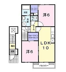 レジデンス24 2LDKの間取図画像
