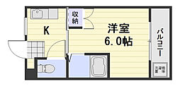 マンションIT 1Kの間取図画像