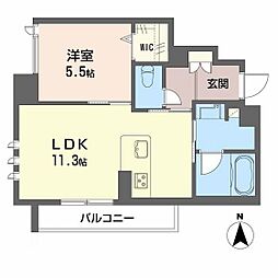 アイ・ヴィラ 1LDKの間取図画像