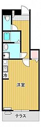 光ヒルズ三野 ワンルームの間取図画像