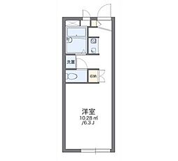 レオパレスパークハイム 1Kの間取図画像