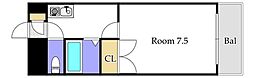 ドリームハイツ 1Kの間取図画像