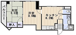セントラルハイツ 2DKの間取図画像